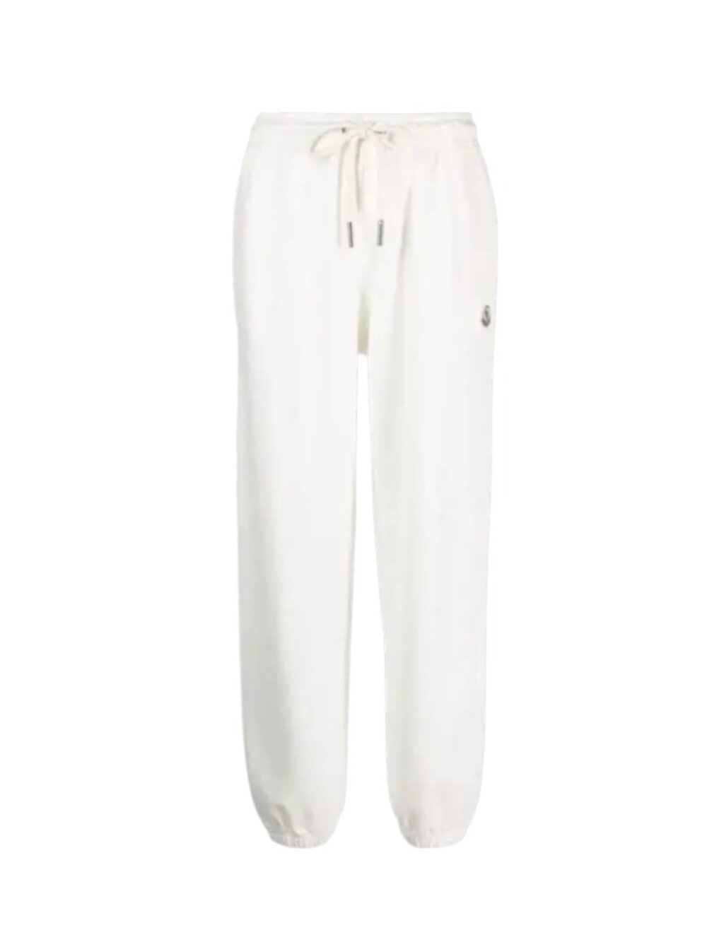 Moncler Drawstring Logo Jogger Sweatpants Track Pants Womens Large White Cotton